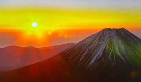 富士山と日の出