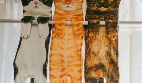 猫ハンドタオル